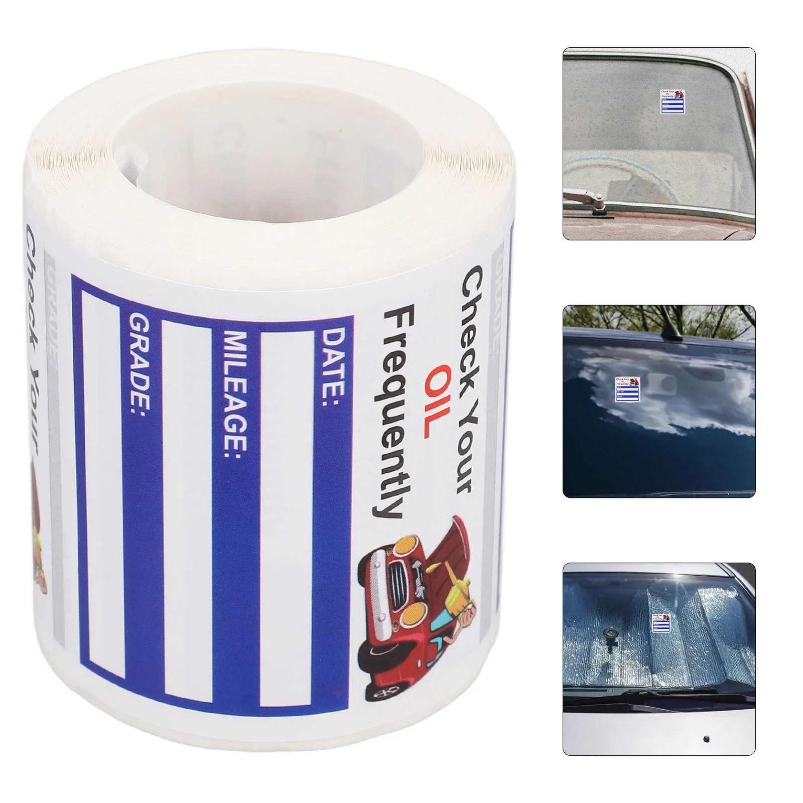 Oil Change Reminder Sticker Car Repairing Next Service Due Portable Auto Label for