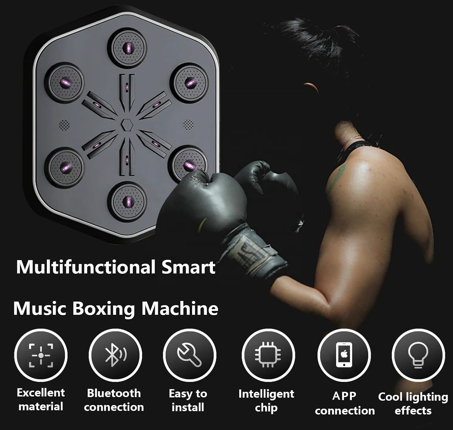 Upgraded Smart Electronic Boxing Equipment, Music Punching Machine, Boxing Target, Smart, New