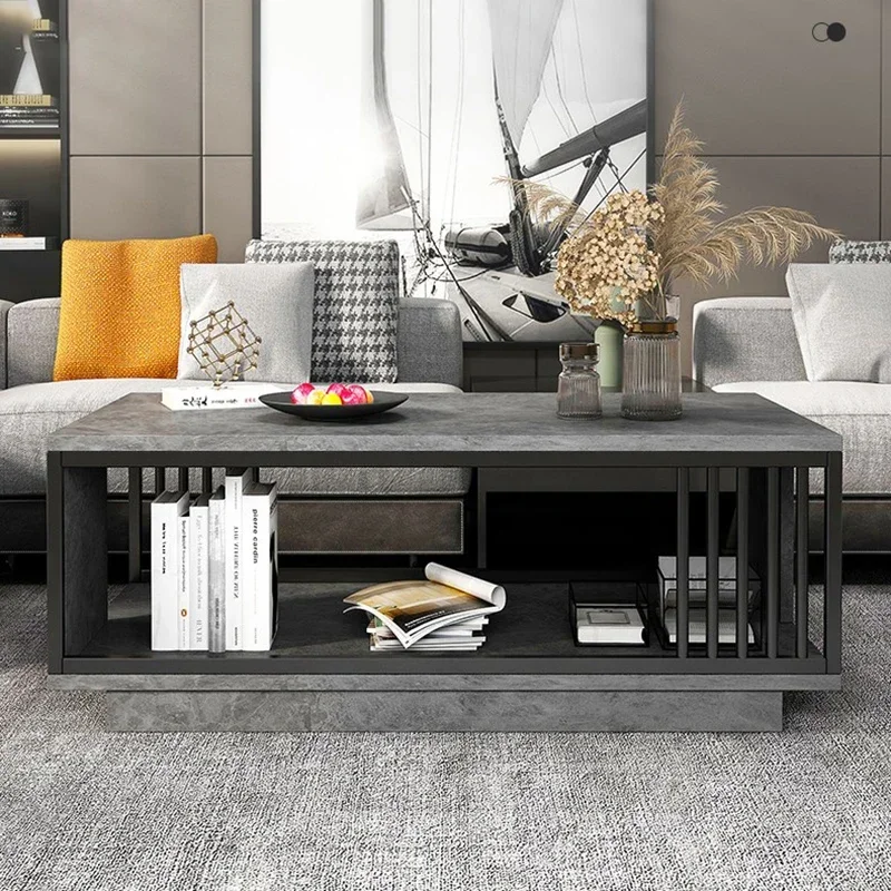 Black Designer Coffee Table Relax  Neat Elegant Auxiliary Middle Coffee Table Living Room Meuble Maison Home Furniture CJ002