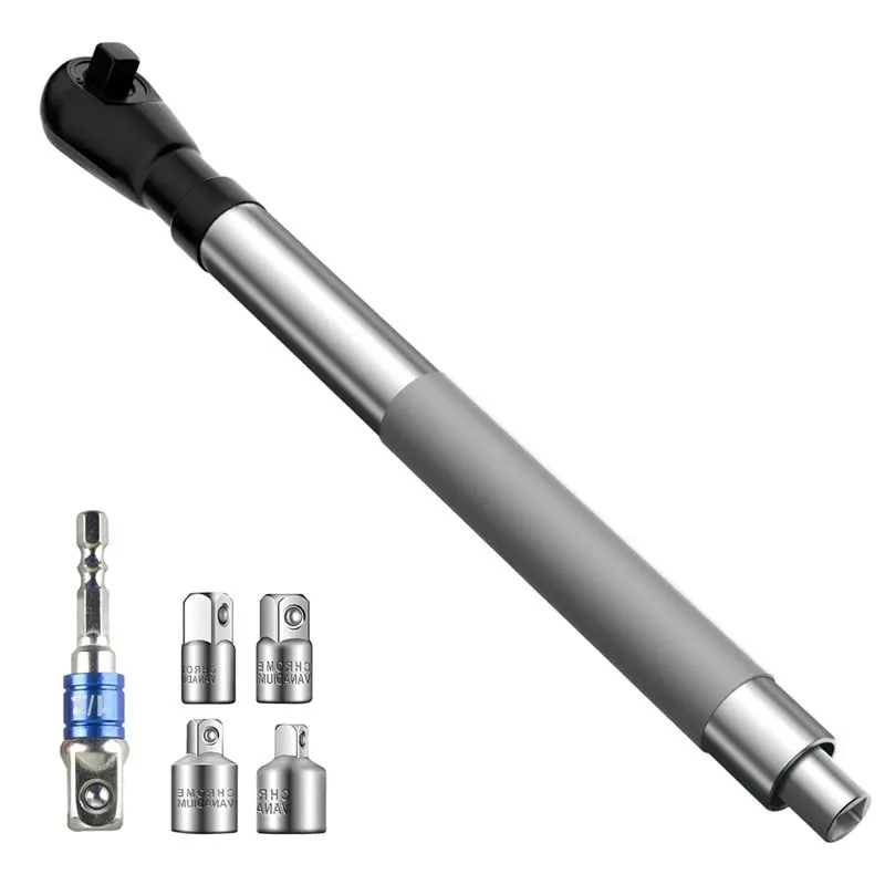 

ABVC 1/2 "офсетный сверхмощный удлинитель, ударный удлинитель с храповым механизмом для дрели, автоматический/ручной удлинительный ключ