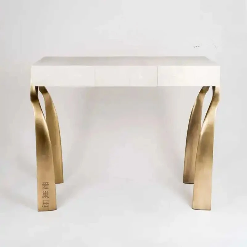 AAItalian Light Luxury Simple Entrance Table Creative High-end Modern Style End View Table Villa Entrance Table