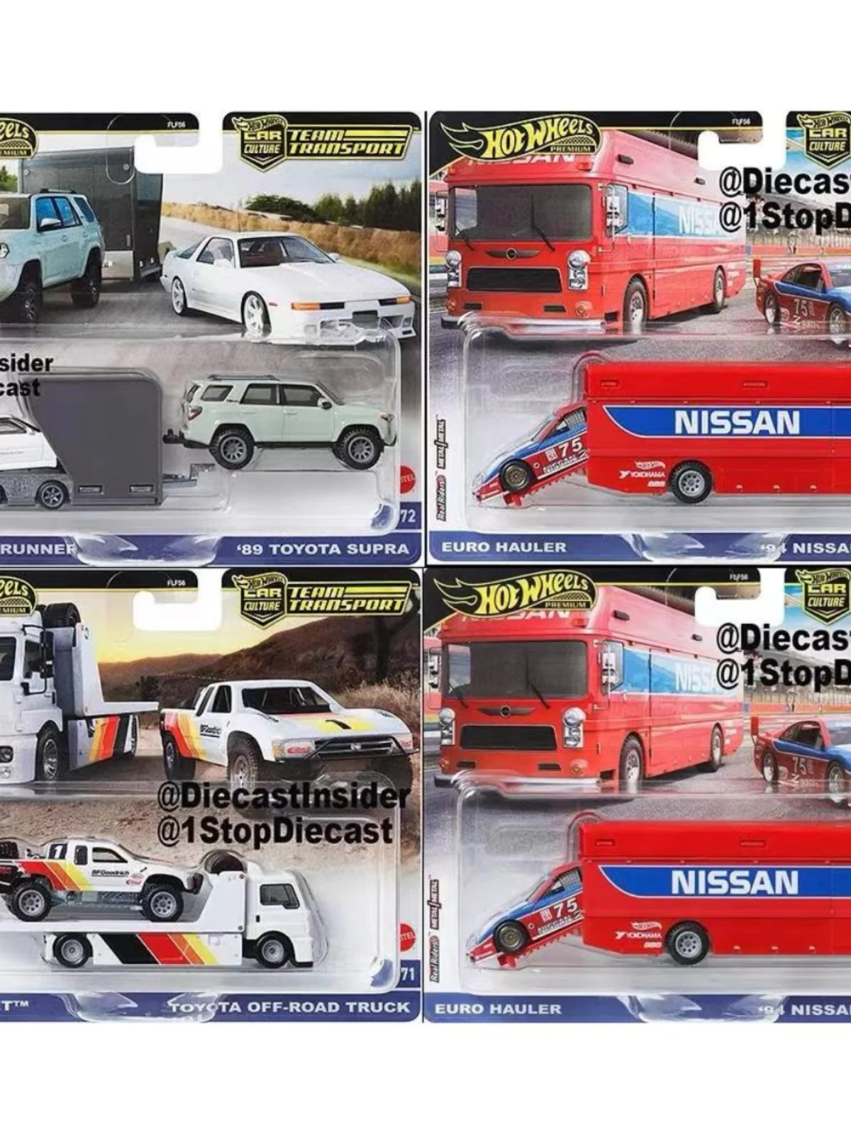 FLF56 HOT WHEELS 1:64 nissan 300 ZX GTS OFF-ROAD TRUCK supra Collection die cast alloy car model decoration gift