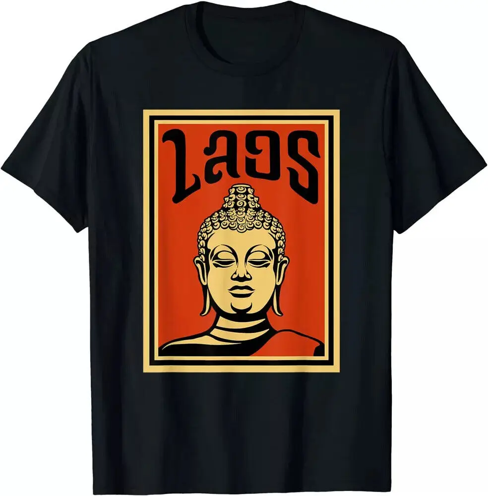 Hot Sale!!! Funny Laos Lao Buddha Monk Statue T-Shirt S to 5XLHigh Quality 100%Cotton Short Sleeve