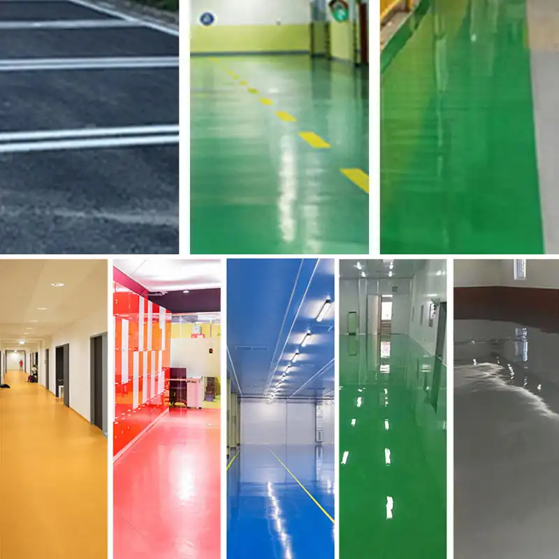 500G Garage Floor Paint Reflective Quick Dry Anti Slip Water-Based Floor Paint Wear Resistant Waterproof Epoxy Paint