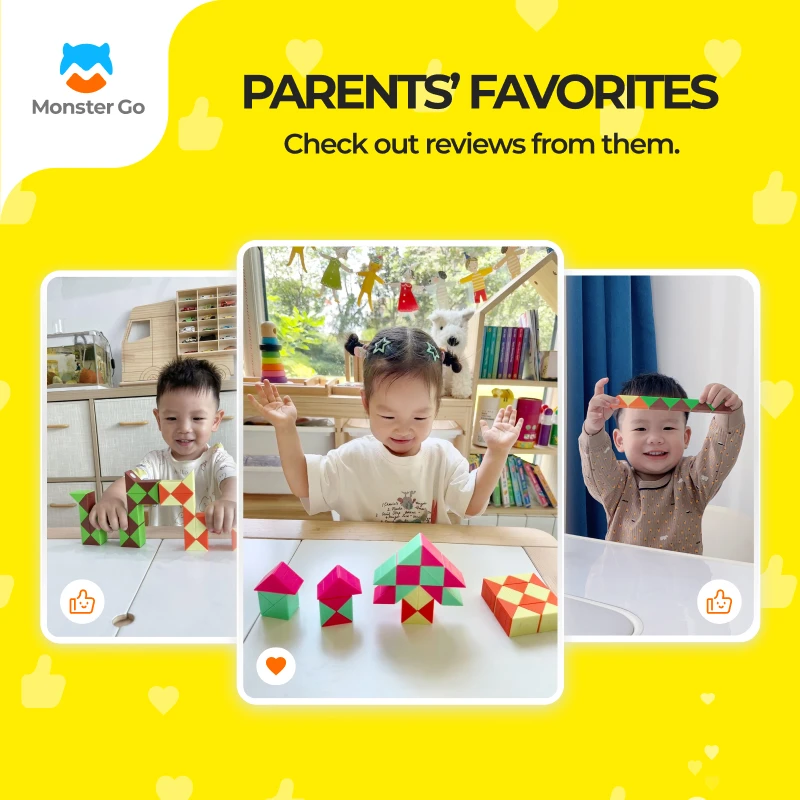 Gan Monstro Go EDU Magic Ruler 24 Blocks Professional Puzzle Toys Chilren Gift Magic Ruler