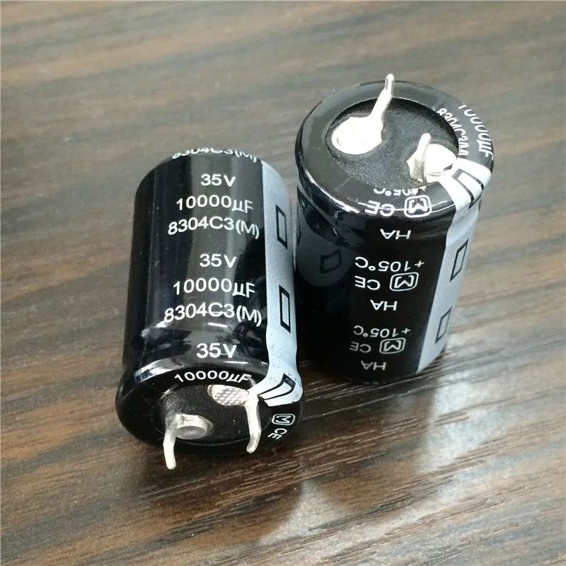 10pcs 10000uF 35V HA Series 22x35mm 35V10000uF Snap-in PSU Aluminum Electrolytic capacitor