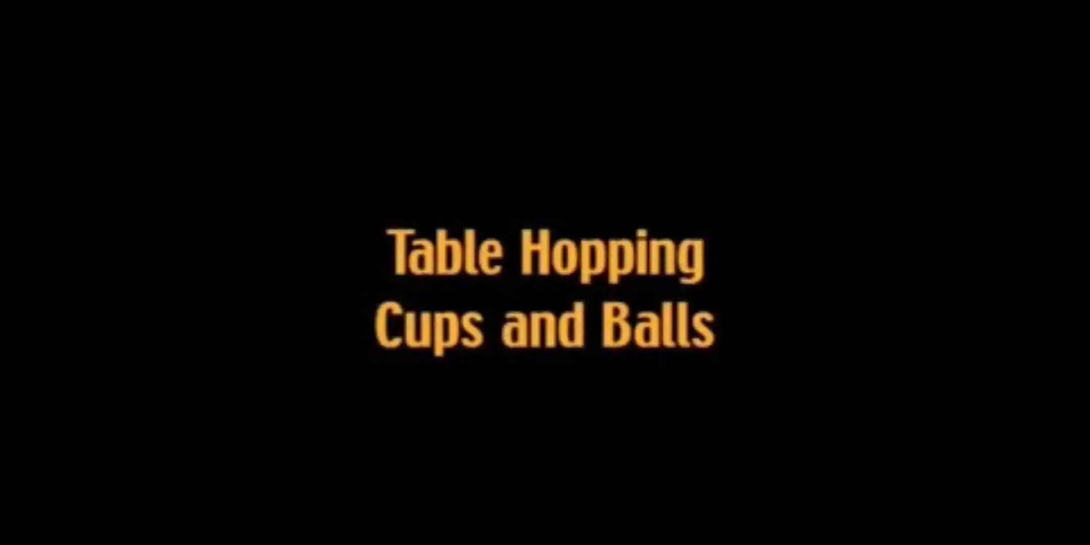 Table Hopping Cups and Balls with Carl Andrews - Magic Tricks