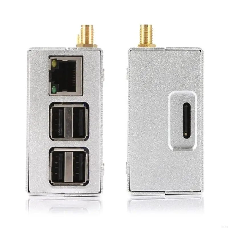 1 Set MMDVM Duplex Hotspot Module Durable Aluminum Alloy Housing Shells with 2pcs Antenna Support C4FM DMR/DSTAR P25
