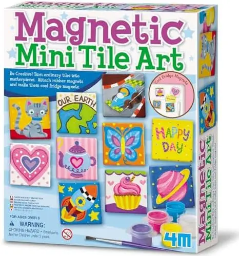

4M Magnetic Mini Tile Art DIY Kit for Kids 8+