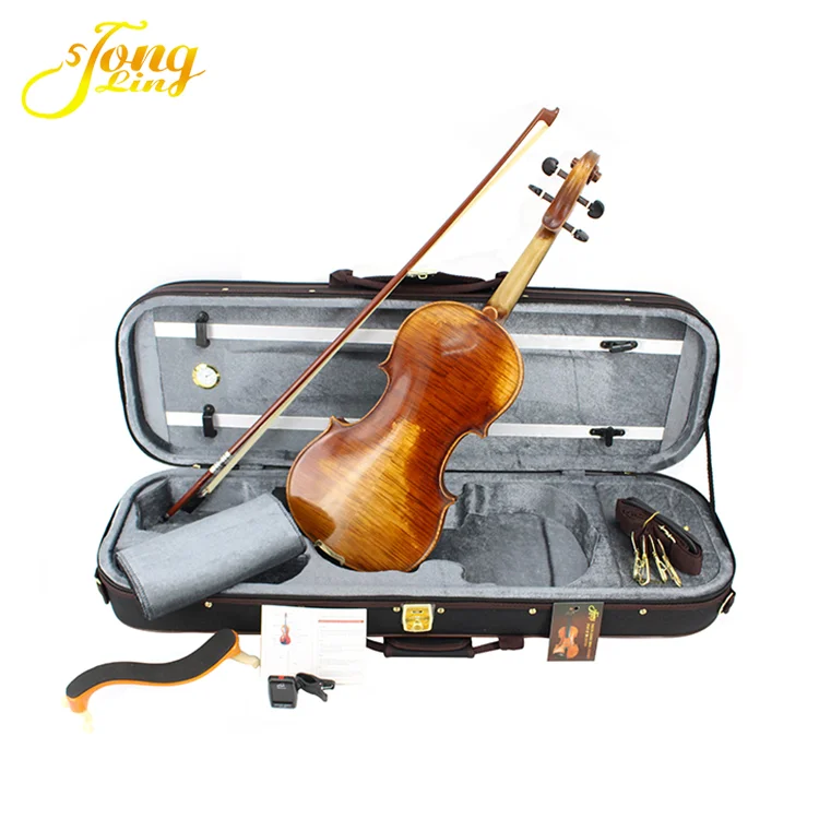 Musical Instrument Antique Professional Natural Flamed Violin