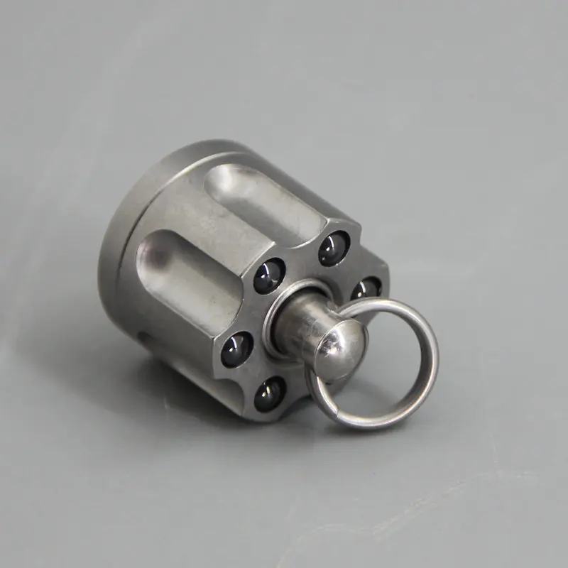 

Outdoor Portable EDC Creative Titanium Alloy Left Wheel Umbrella Rope Pendant Keychain Tool