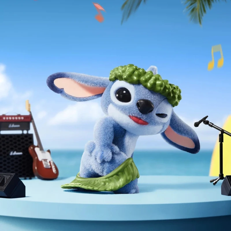 Scatola cieca originale Miniso Stitch Stitch Ohana significa serie famiglia Scatola misteriosa Kawaii Action Figure Ornamento Regalo di compleanno per bambini