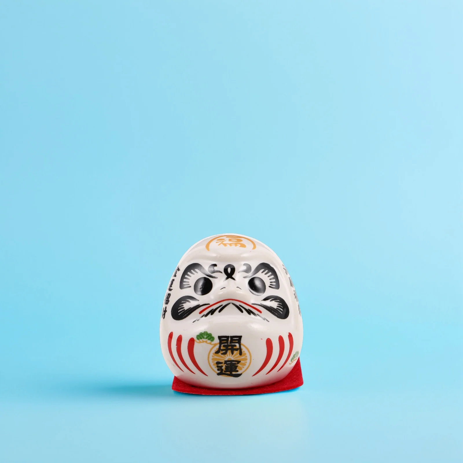 

Mini Japanese Ceramic Statue Symbol of Prosperity Luck Small Table Ornament for Home Car Interior Zen Decoration