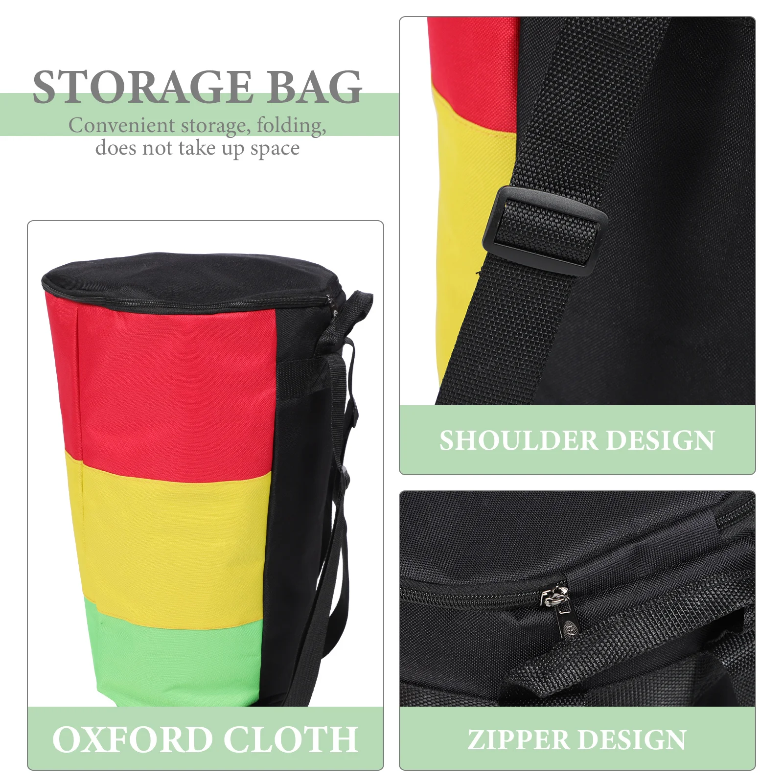 

African Drum Kit Storage Pouch Waterproof Backpack Carrying Bag Musical Instrument Stand Durable Oxford Cloth