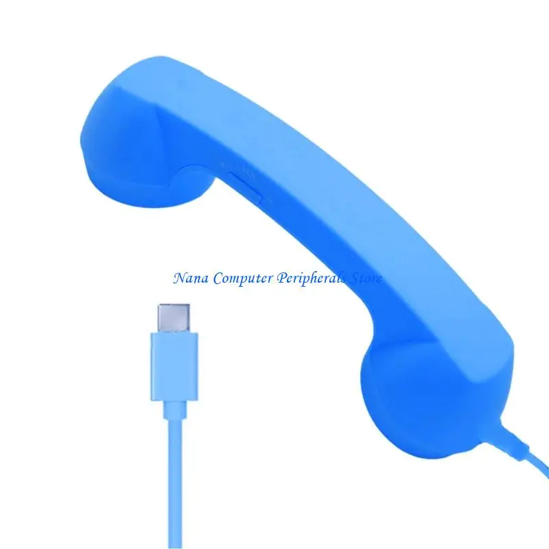 F68C Portable Cord Headsets Type C Ergonomic Grip For Mobile Phones