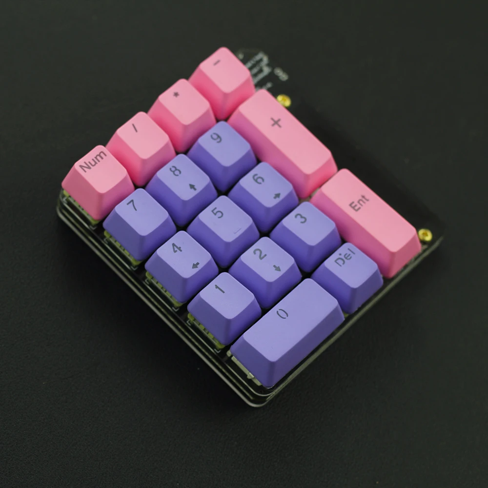 Accounting numpad digital area 17 keycaps PBT matte translucent keycaps