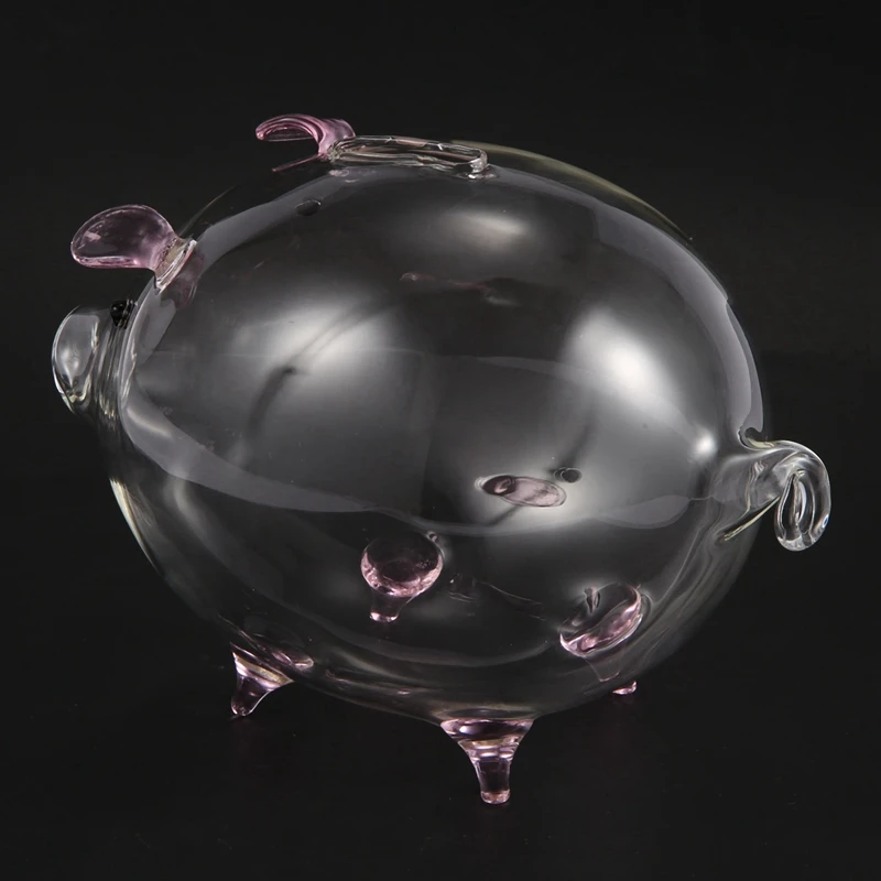 24-Hour Delivery Pig Piggy Bank Money Boxes Coin Saving Box Cute Transparent Glass Souvenir Birthday Gift For Children Kids