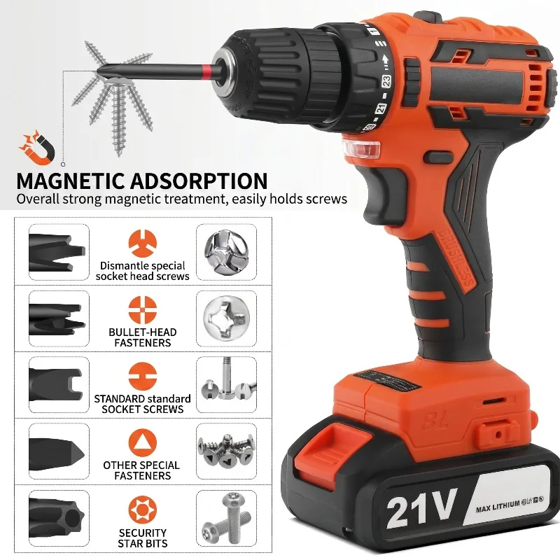 36/40/68PCS Screwdriver Bit Set with Color-Coded Bits & Ratchet Driver, CR-V Steel Driver Bits for Auto, Home & Workshop Use