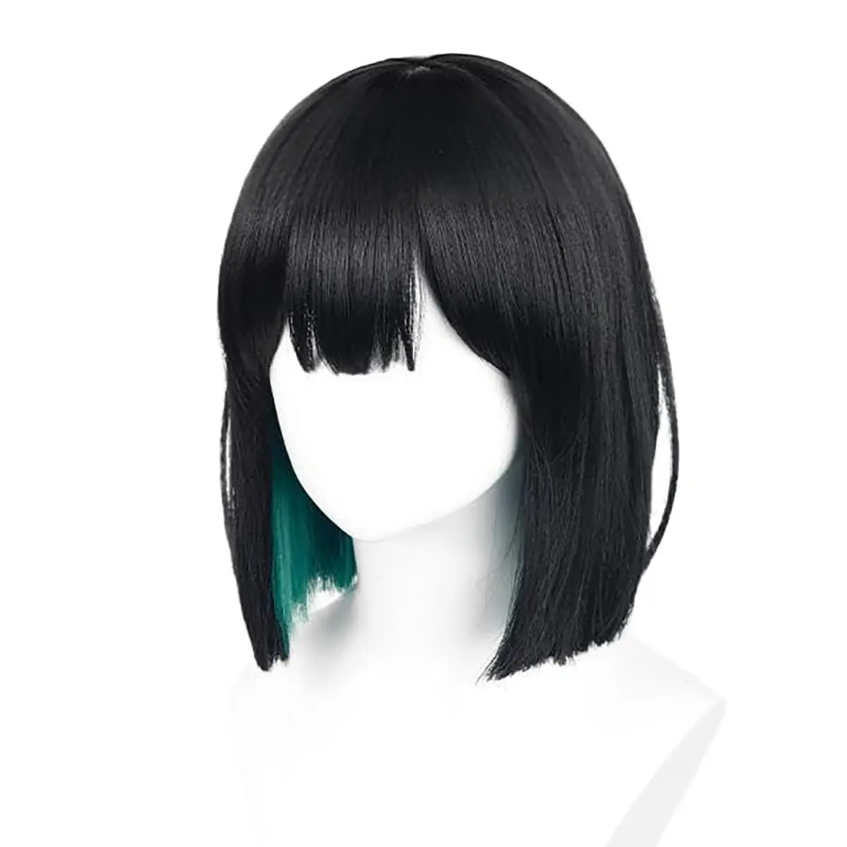 Unisex Short Blonde Wig for Cosplay Costumes Synthetic Fiber Wig with Bangs Halloween Party Anime Wig image 3