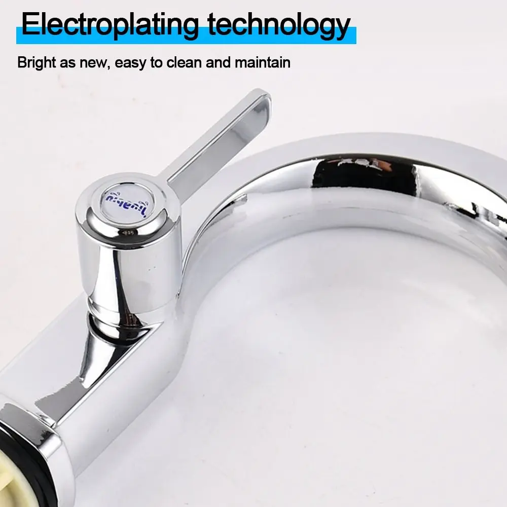 Durable Single Cold Bathroom Taps Valve Quick Open Basin Faucet Wash Sink Tap