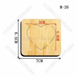 Heart - Shaped New Cutting Dies 2024 New Arrivals Scrapbooking 16MM Knife Suitable for Most Wooden Cutting Dies Machines