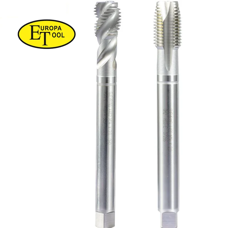 ET HSS-EV Lengthening JIS Standard Spiral Fluted Tap M2M3M4M5M6M8M10M12M14M16 Screw Thread Spiral  Pointed Taps