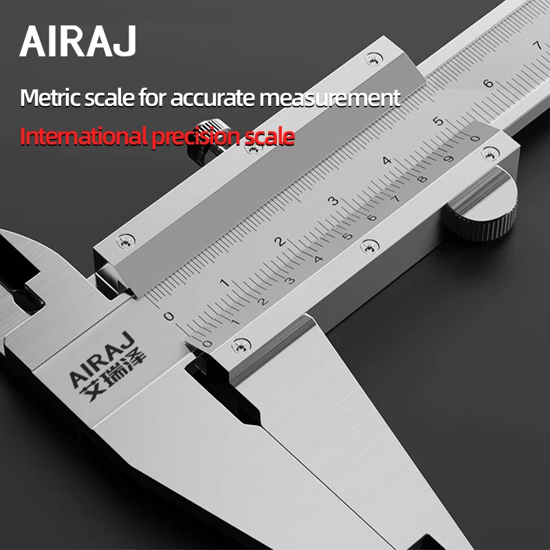 AIRAJ 0-150 MM noniusz cyfrowy 0.02 MM wysokiej precyzyjny pomiar narzędzie ze stali nierdzewnej studentów zaciski cyfrowe narzędzia