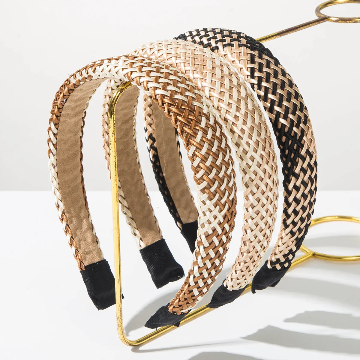 Homing headband hot-selling new bohemian hand-woven raffia headband women's high-end hair accessories