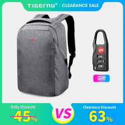 Tigernu Men Anti Theft Backpack 15.6inch Laptop Backpack Bags With USB Port Travel Bags Male Mochila Casual Schoolbags Knapsack