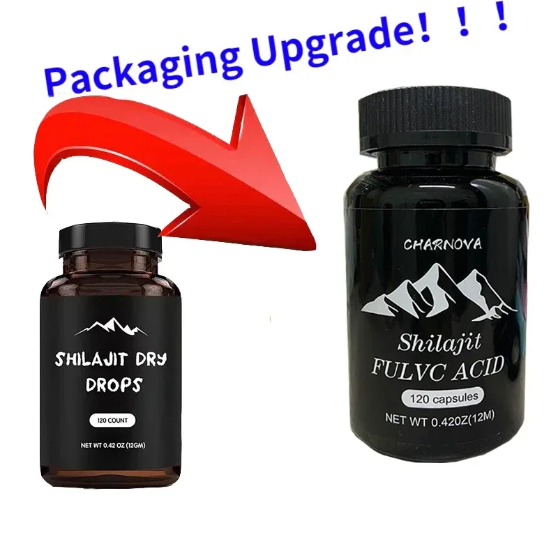 Himalayan Pure Shilajit 120 Caps Naturally Occurring Fulvic Acid