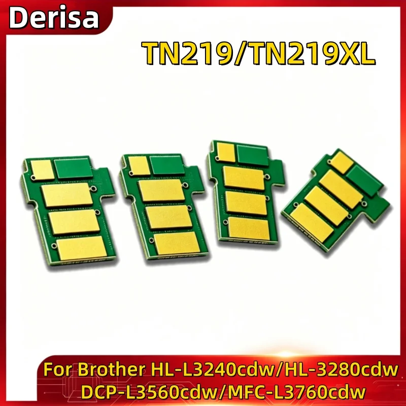 4pcs TN219XL 3K Chip Compatible for Brother HL-L3240cdw HL-3280cdw DCP-L3560cdw MFC-L3760cdw Toner Chip