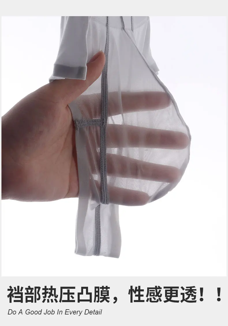 ملابس داخلية للرجال رقيقة جدا انظر من خلال سيور شفافة ضيقة المنشعب منخفضة الخصر الذكور مثير الانتفاخ الحقيبة ملخصات #6