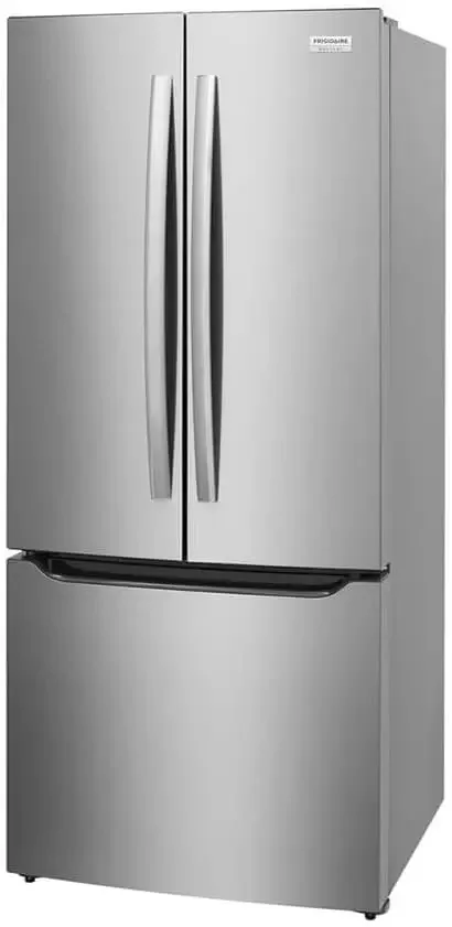 Standard Depth French Door Refrigerator Frigidaire Gallery 30 in 20 cu ft Stainless Steel with Internal Water Dispenser GRFN2023AF