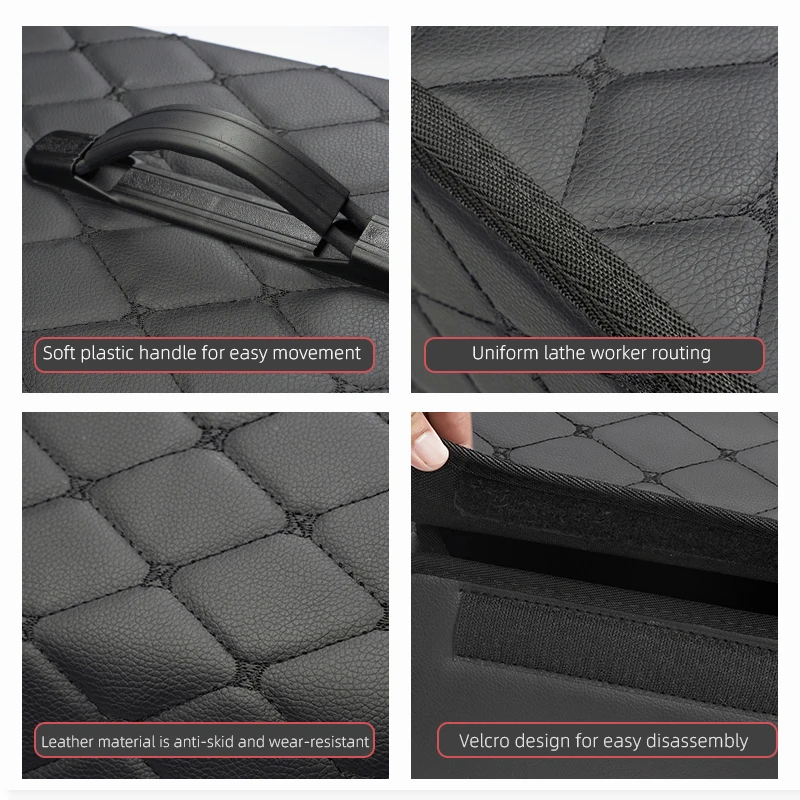 Foldable Leather Car Storage Box Trunk Organizer Bag For Mercedes Benz AMG W220 W206 W205 W203 W176 W124 W126 GLK W211 W212 W201