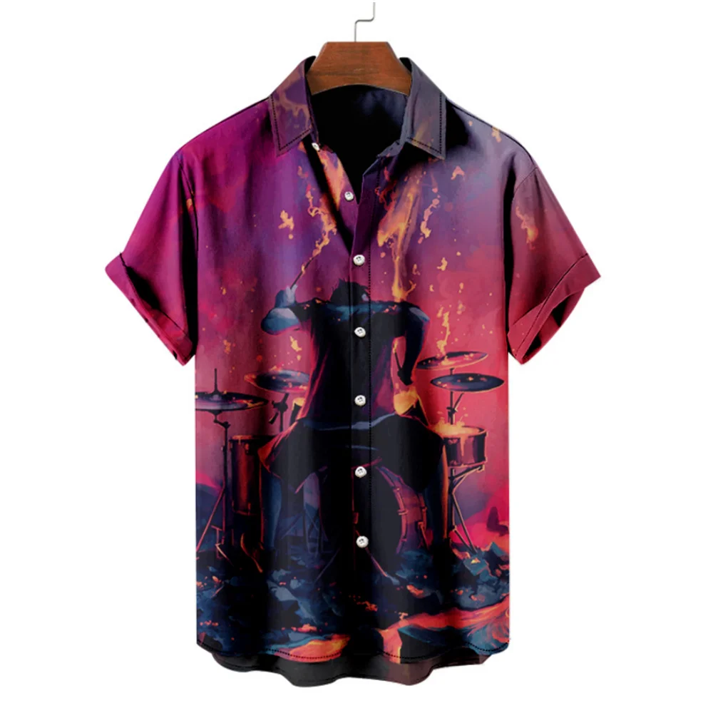 

Men's Shirt Summer Casual Fashion Short Sleeved Shirt For Men Loose Breathable Hawaiian Shirt Man Casual Men's Clothing Top