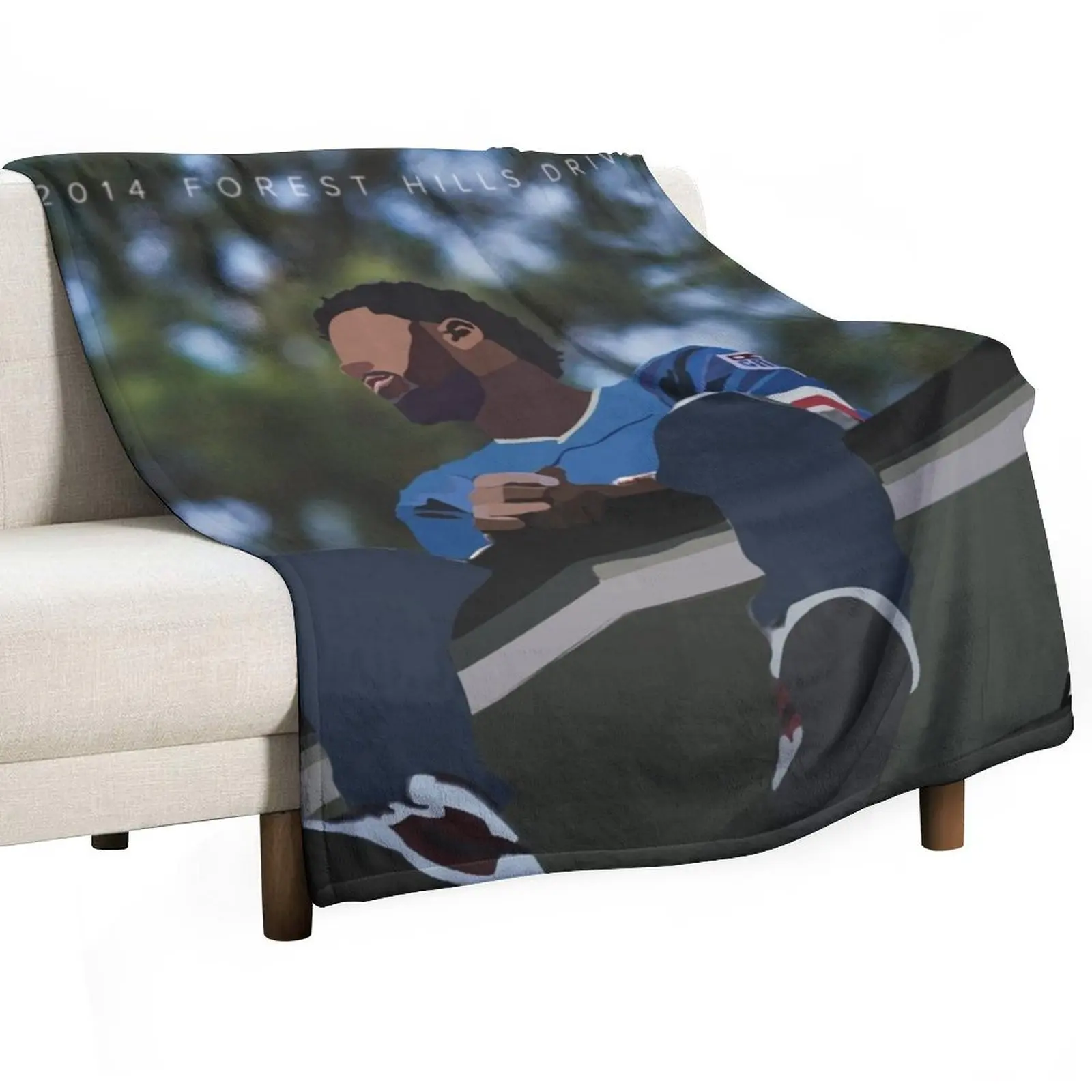 2014 Forest Hills Drive Vector Art Throw Blanket anime Plush Furry Blankets