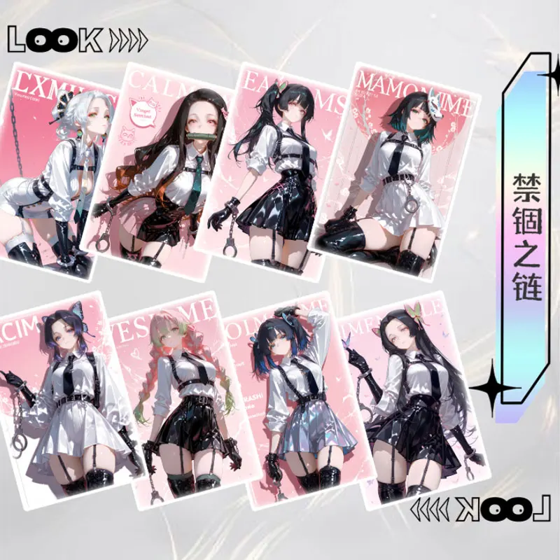 2025 plus récent étui Qinglan Culture A6 taille démon Slayer acrylique papier coloré maître ensemble Waifu Mitsuri trading CCG TCG Art cadeau