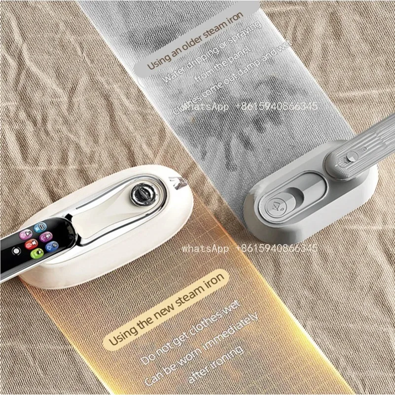 1300W Portable Handheld Steam Iron Machine Garment Steamer Electric Mite Removal Flat Iron for Clothes with 6 Gear Settings