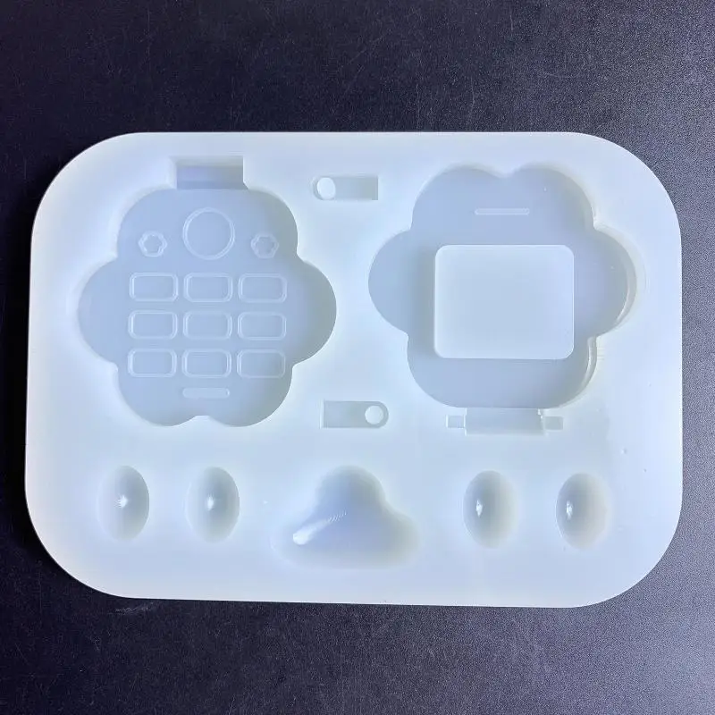 

H0XC Resin Shaker Mold,for Cat Claw Phone Silicone Mould for DIY Crafts Mak