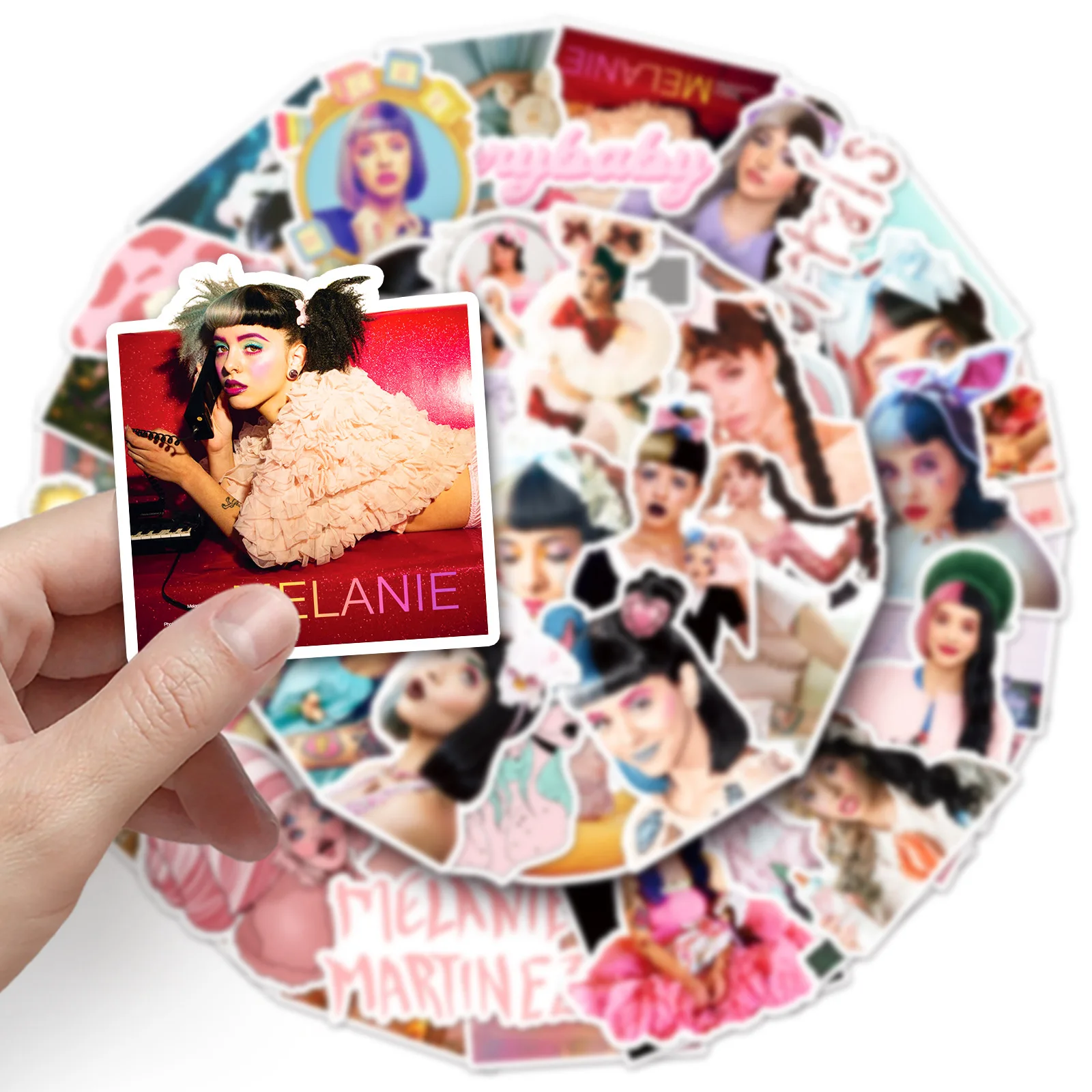 50pcs Melanie Martinez European and American Star Waterproof Decorative Stickers