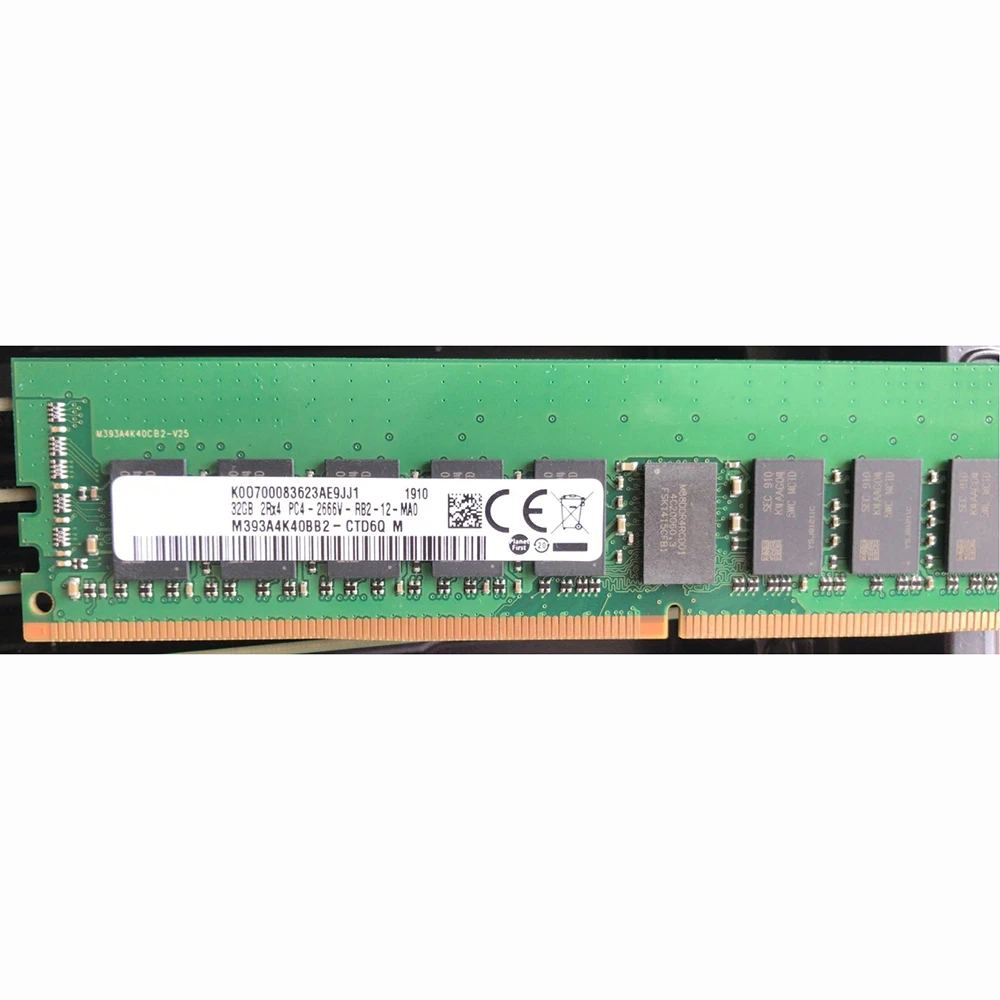 Серверная память 2Rx4 PC4-2666V-RB2 DDR4, 1 шт., 32 ГБ, 32 ГБ, 16-105081-01, ОЗУ высокого качества, работает хорошо, быстрая доставка