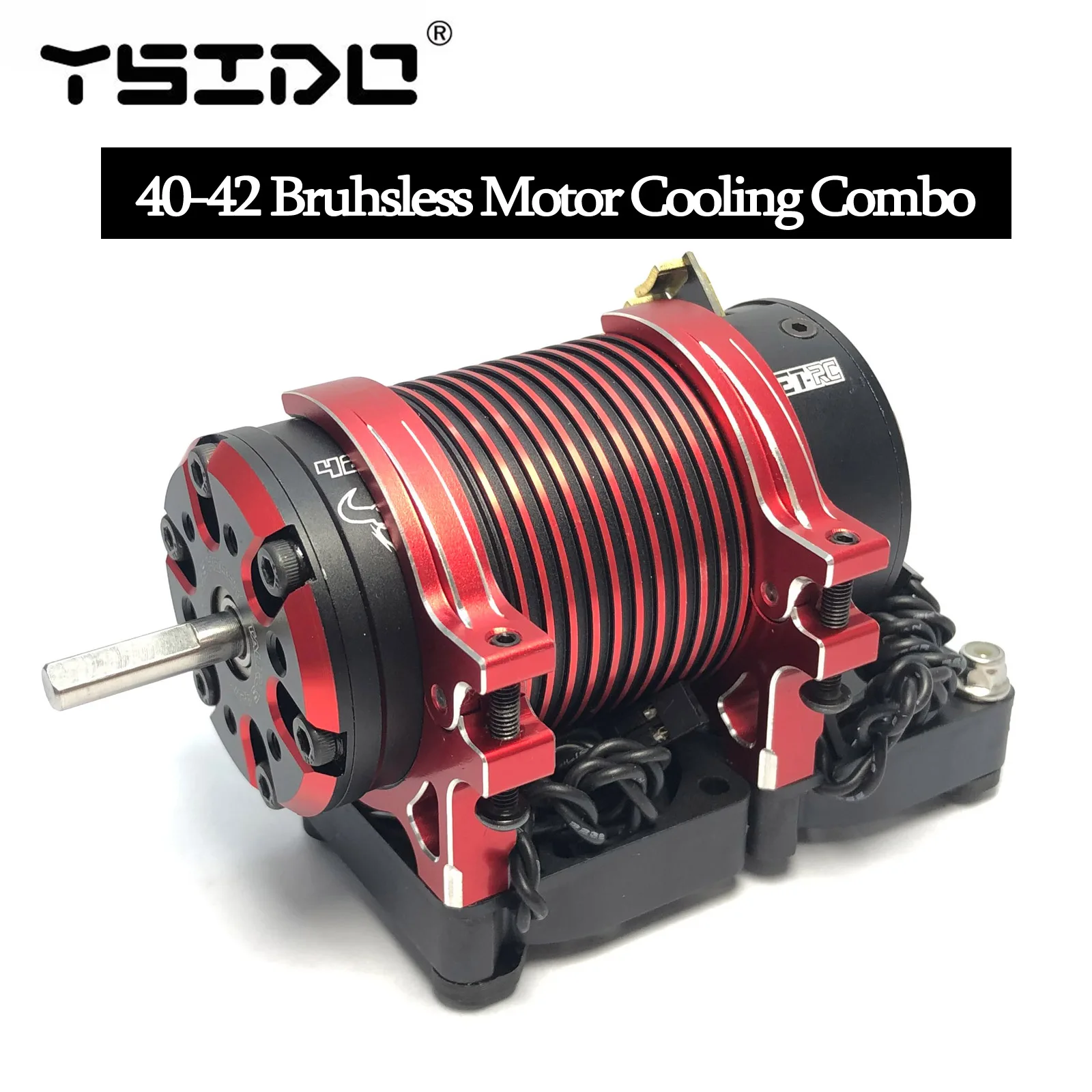 YSIDO Double Fast Cooling 4010 Fan w/holder for ARRMA TRAXXAS 1/8 1/7 RC Car Motor 4274 4268 4082 4092 4282 4292 Bruhsless Motor