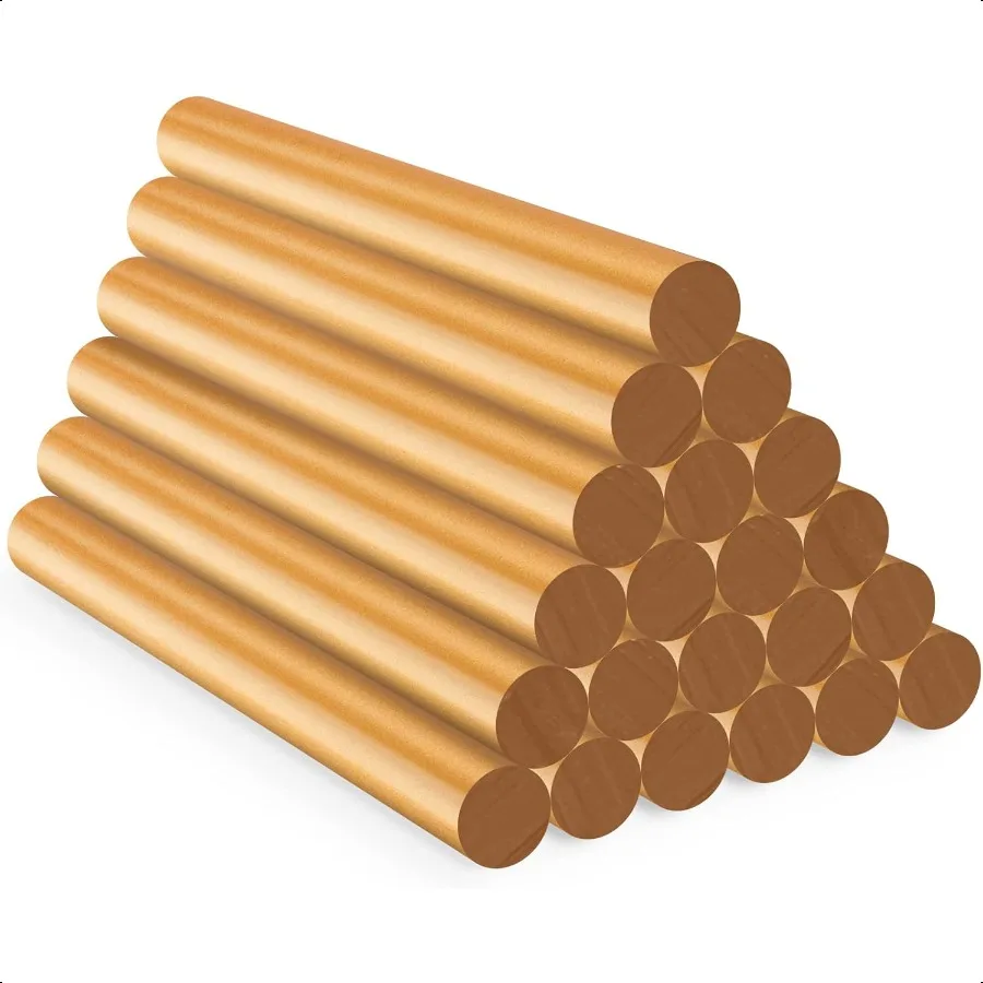 

ENPOINT Metallic Gold Hot Glue Sticks 24 PCS Full Size Hot Melt Glue Sticks Colored Craft Adhesive Waxing Sticks for Wedding Ca