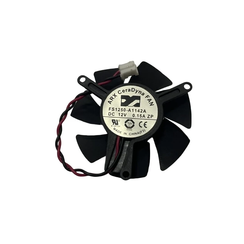 For ARX FS1250-A1142A FS1250A1342A  DC 12V 0.15A 2-wire Server Round Fan