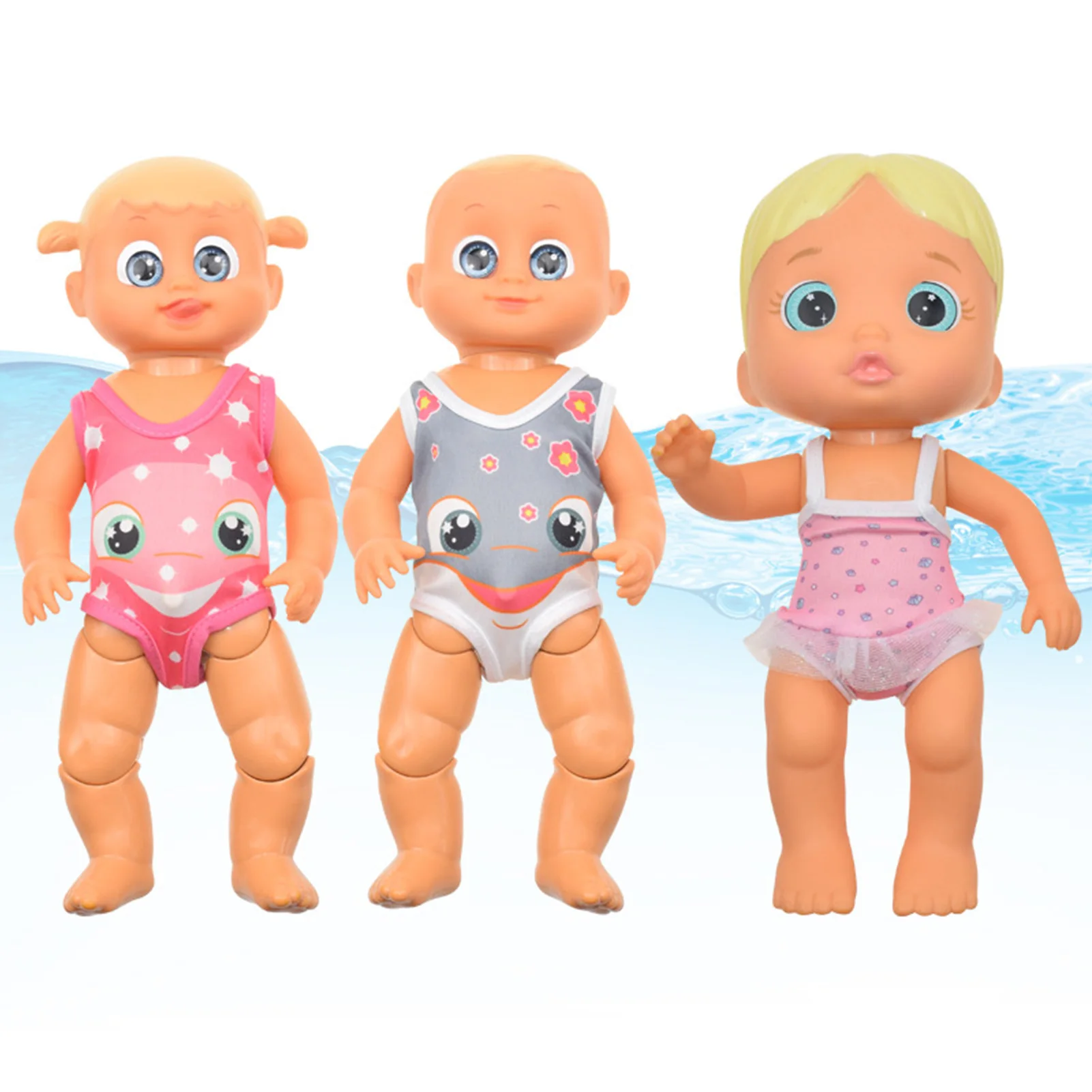 Babies Swimming Doll Waterproof Early Education Electric Dolls Joint Movable Floating Shower Toys For Toddlers Birthday Gifts