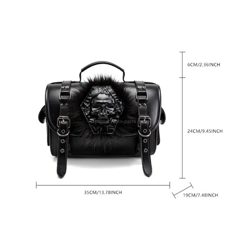 Unique Design Motorcycle Saddlebag Side PU Construction Spacious Storage Bag For Long Distance Riding