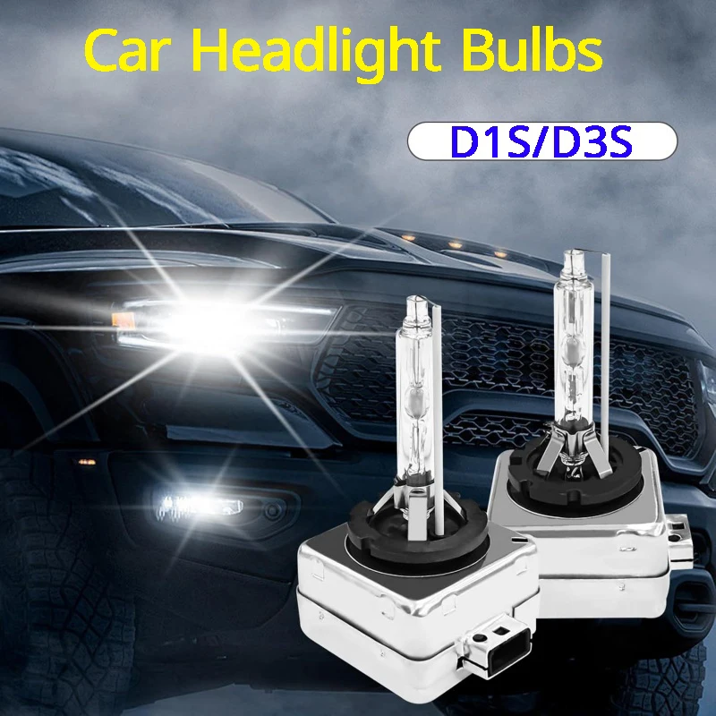 

2PCS SUKIOTO 66140 D1S HID Bulbs 3000K 6000K White D3S Xenon Bulb Long Lifespan Waterproof Design High Bright High Low Beam Bulb