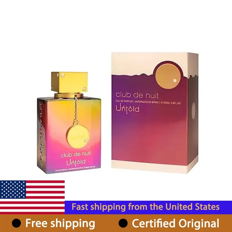 Armaf Club de Nuit Untold para Hombre, Eau de Parfum en Spray, 100 ml, Perfume Frutal Duradero, Colonia de 3.6 Onzas, Perfumes Árabes Originales