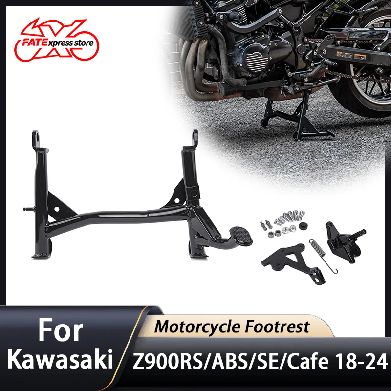

Center Kickstand Stand Kit for Kawasaki Z900RS Z900 RS Cafe SE 2018-2024 Motorcycle Accessories Middle Bracket Foot Support