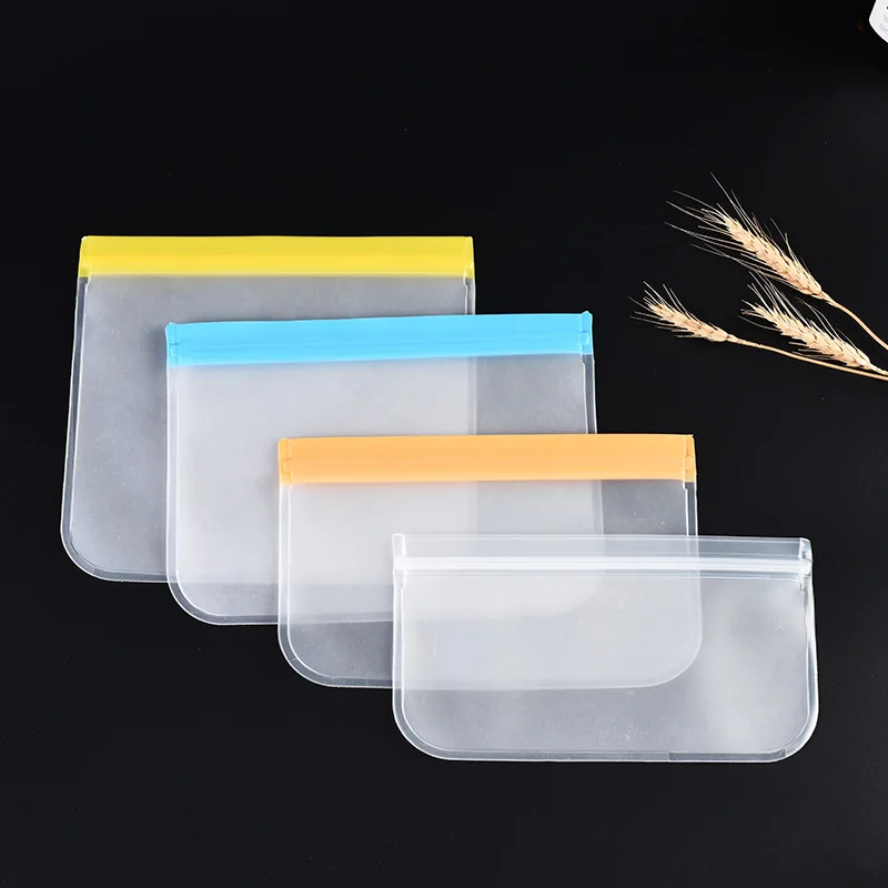 Reusable Waterproof Freezer Bags Ziplock Sandwich Bags,Silicone Food Bags Leakproof Kitchen Food Packing Sealing Fresh Keeper